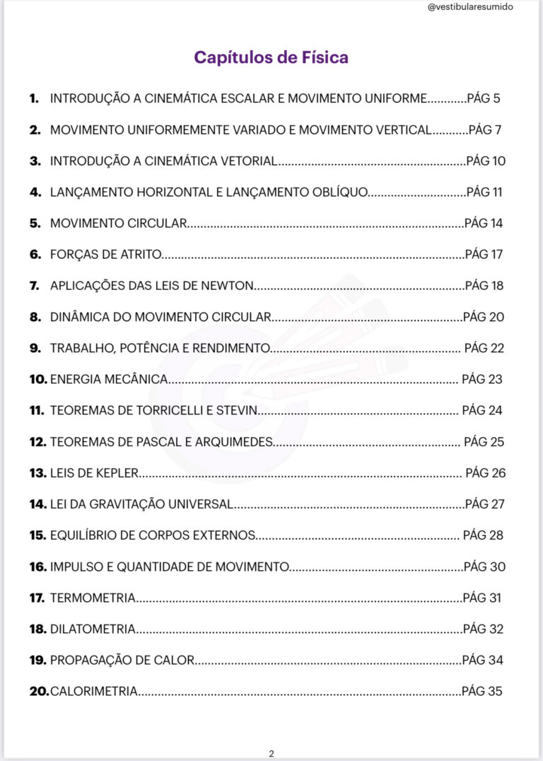 APROVAÇÃO RÁPIDA - Vestibular Resumido